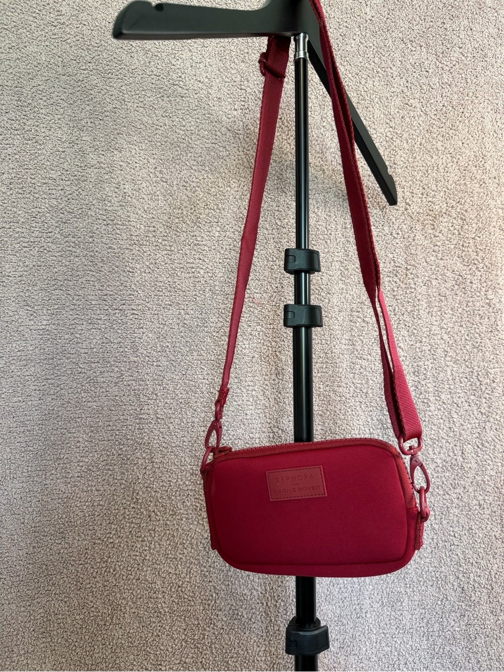 Dagne Dover x Sephora Mara Phone Sling Red Neoprene Crossbody Limited Edition